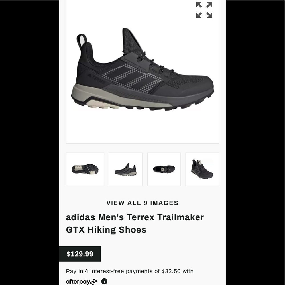 New/never worn. Adidas terrier trailmaker GTX.